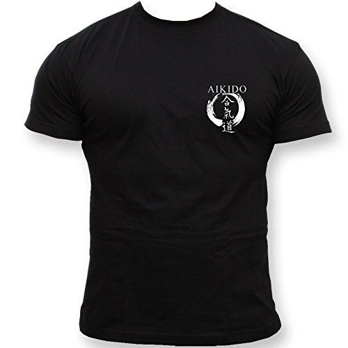 Dirty Ray Artes Marciales MMA Aikido camiseta hombre T-shirt DT20 (L)