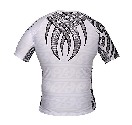 Dirty Ray Artes Marciales MMA Tribal Tattoo camiseta rashguard hombre RG4 (L)