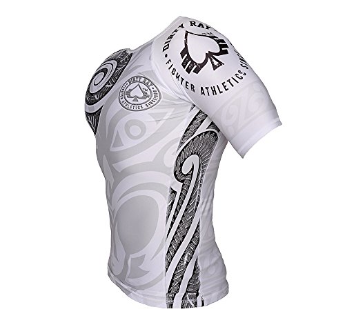 Dirty Ray Artes Marciales MMA Tribal Tattoo camiseta rashguard hombre RG4 (L)