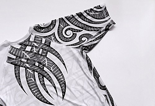 Dirty Ray Artes Marciales MMA Tribal Tattoo camiseta rashguard hombre RG4 (L)