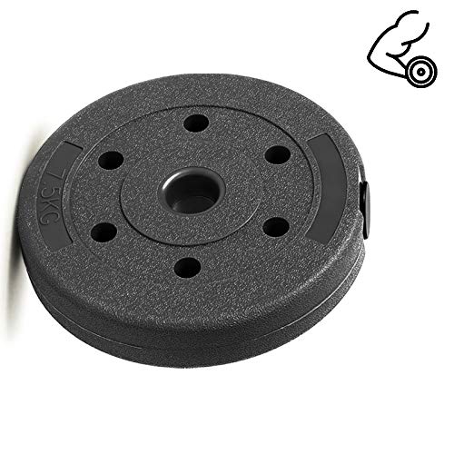 Disco De Pesas Barbell Dumbbell Plates Grip Plate Para Levantamiento De Pesas Culturismo Dhole Diámetro: 3 Cm,Black-10kg