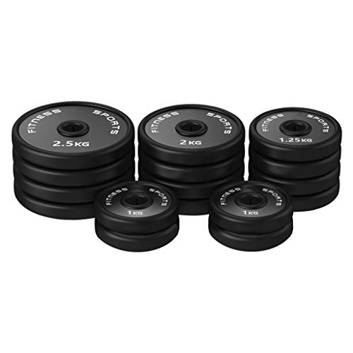 Discos de Pesas Discos Olímpicos Fraccional Micro Barbell placas placas de peso for entrenamiento de la fuerza y ​​del edificio del músculo - Set de 4 Olímpico Barra Placas, 5 libras de peso aumentos