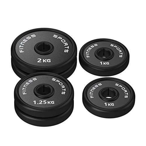 Discos de Pesas Discos Olímpicos Fraccional Micro Barbell placas placas de peso for entrenamiento de la fuerza y ​​del edificio del músculo - Set de 4 Olímpico Barra Placas, 5 libras de peso aumentos