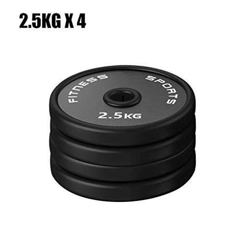 Discos de Pesas Discos Olímpicos Fraccional Micro Barbell placas placas de peso for entrenamiento de la fuerza y ​​del edificio del músculo - Set de 4 Olímpico Barra Placas, 5 libras de peso aumentos