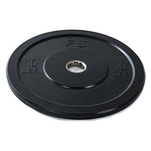 Discos de Pesas Discos Olímpicos Las placas barra de pesas con mancuernas, placas de peso for la barra de pesas con mancuernas, 2" placa de peso for Crossfit culturismo pesas, individual, Negro Discos