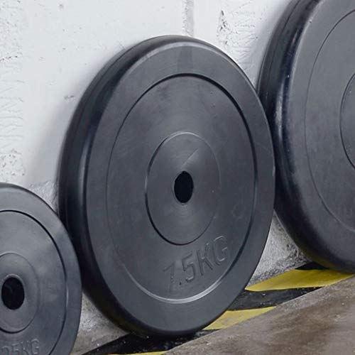 Discos de Pesas Discos Olímpicos Las placas con barra - Un par de fundición de hierro de 25 mm Peso Peso discos agujero fraccional Placas Barbells for el entrenamiento de fuerza con barra de agarre Pe