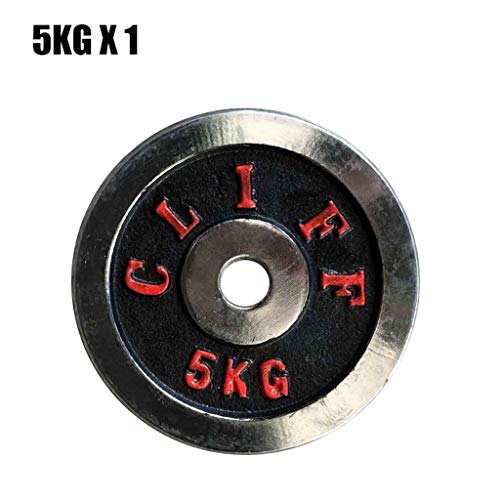 Discos de Pesas Las placas sola placa con barra de hierro fundido Peso de la pesa de Barra for pesas, placas estándar con barra perfectos for Powerlifting, Levantamiento de pesas, Crossfit, Gimnasio e