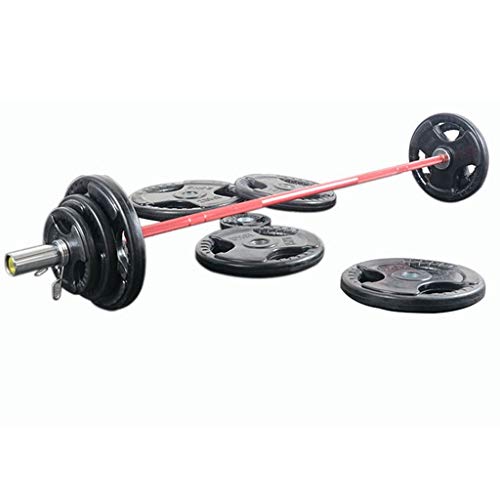 Discos de Pesas para Musculación Barbell estándar de 2 pulgadas centro del agujero de agarre Peso Placas for culturismo pesas crossfit, individual, placas Negro mancuernas Barbell Discos de Pesas Depo