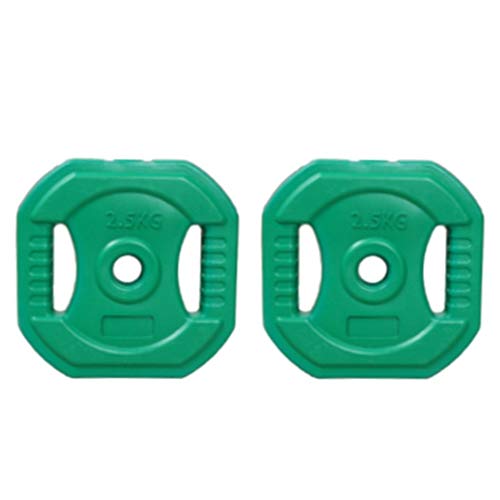 Discos de Pesas para Musculación Placas Olímpico fraccional Barbell estándar de 1 pulgada Grip Peso Placas, Placas de la pesa Barbell - Set de 2 pequeñas placas con barra mancuernas Peso Discos de Pes