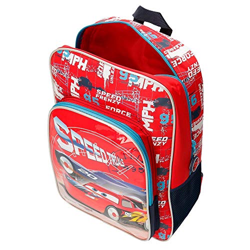 Disney Cars Speed Trails Mochila, 38cm, Rojo