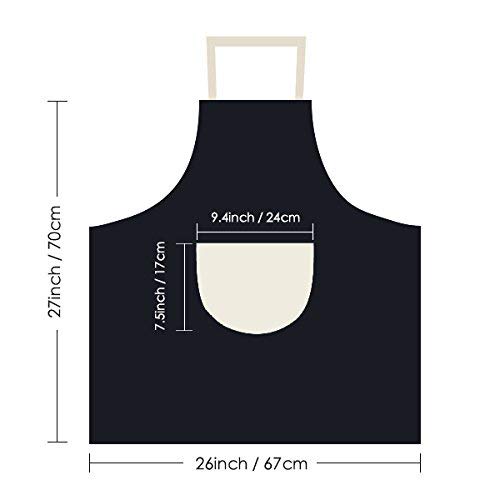 DIYthinker Nombre sofía Bulgaria Ciudad cocinar Bolsillo Mujeres Negro Cocina Ajustable Babero Delantal Hombres Regalo Chef 70cm x 67cm Negro