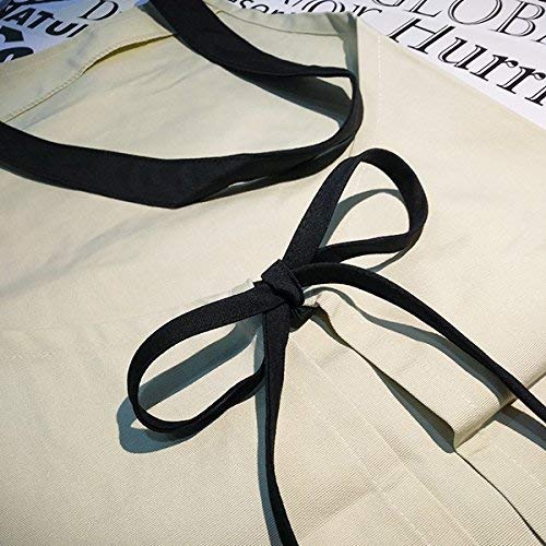 DIYthinker Nombre Varna Bulgaria Ciudad cocinar Bolsillo Mujeres Babero Ajustable Cocina Beige Delantal Hombres Regalo Chef 70cm x 67cm Negro