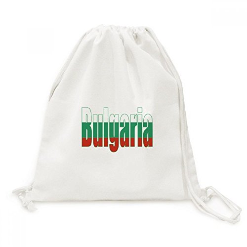 DIYthinker Viajes Nombre Bulgaria Bandera de país de la Lona del morral del Lazo Bolsas de la Compra