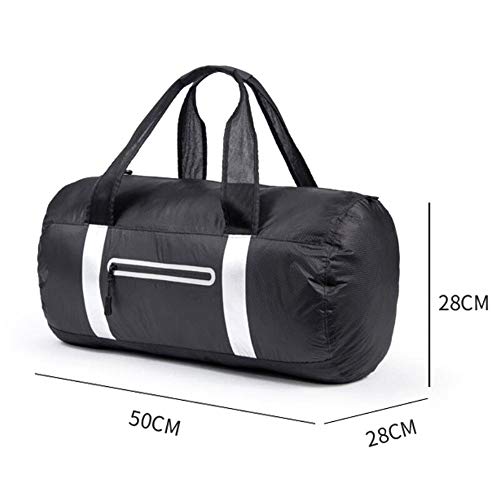 DKzyy 40L Hombres Gran Capacidad Bolsas de Viaje A Prueba de Agua Plegable Casual Deportes Gym Bag Multifuncional Un Hombro Diagonal Crosstraining Paquete,A