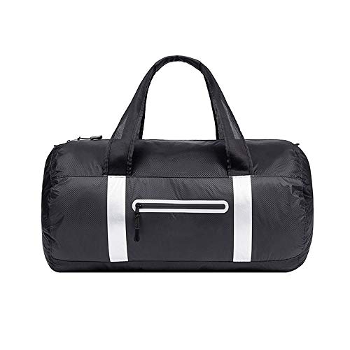 DKzyy 40L Hombres Gran Capacidad Bolsas de Viaje A Prueba de Agua Plegable Casual Deportes Gym Bag Multifuncional Un Hombro Diagonal Crosstraining Paquete,A