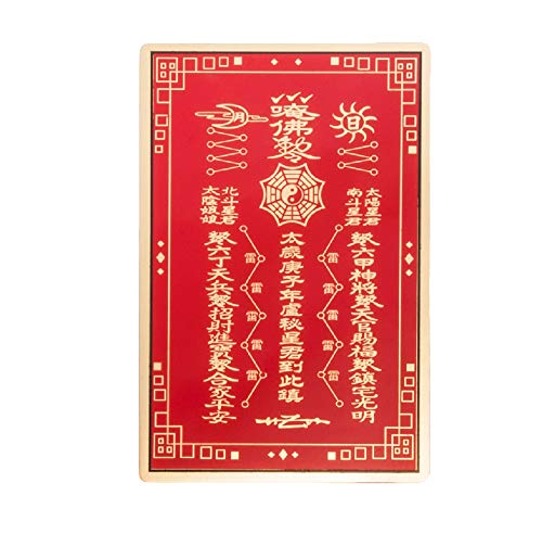 DMtse - Tarjeta de Amuleto Chino Feng Shui Tai SUI para Buena Suerte, Riqueza y protección