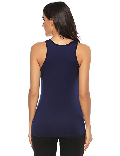 Doaraha Camiseta de Tirantes Deportiva para Mujer Malla Sin Mangas Chaleco para Running,Yoga,Fitness