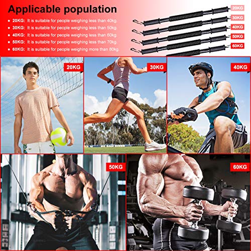 DOBEN Profesional Máquinas de brazo, Barra Flexible Pectorales de Fitness, Barra Musculación, Sports Power Twister 20kg, 30kg, 40kg, 50kg, 60kg, Arm Trainer