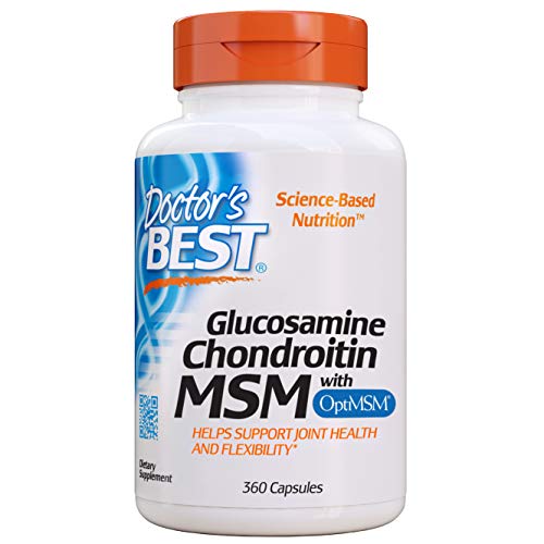 Doctor's Best Glucosamina Condroitina Msm Con Optimsm - 360 Cápsulas 360 Unidades 480 g