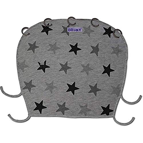 Dooky X126616 - Cobertor impermeable para cochecitos (Negro, Gris)