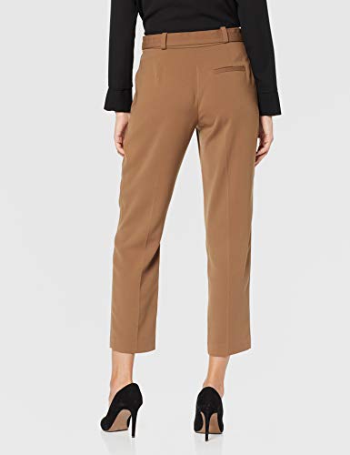 Dorothy Perkins Caramel Tie Trousers Pantalones, Blanco (Cream 190), 44 (Talla del Fabricante: 16) para Mujer