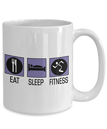 Dozili Gym Taza de café perfecta Crossfit Gym Rat Lifter Fitness Bodybuilder regalo de levantamiento de pesas, 11 onzas, color blanco