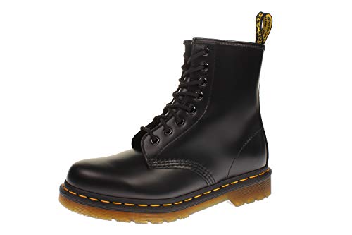 Dr. Martens 1460 - Botas Militares de Mujer, Negro (Black Smooth), 38 EU