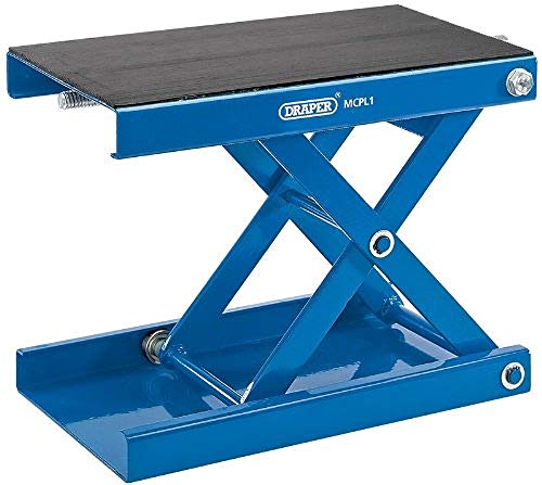 Draper 04991 - Plataforma elevadora para Motocicletas (450 kg), Color Azul