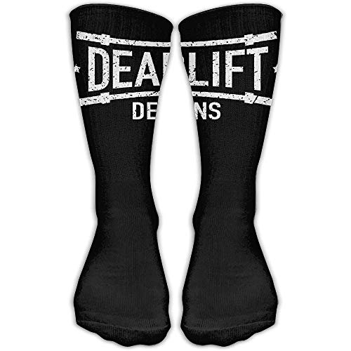 Drempad Luxury Calcetines de Deporte Deadlift Design Women & Men Socks Soccer Sock Sport Tube Stockings Length 11.8Inch