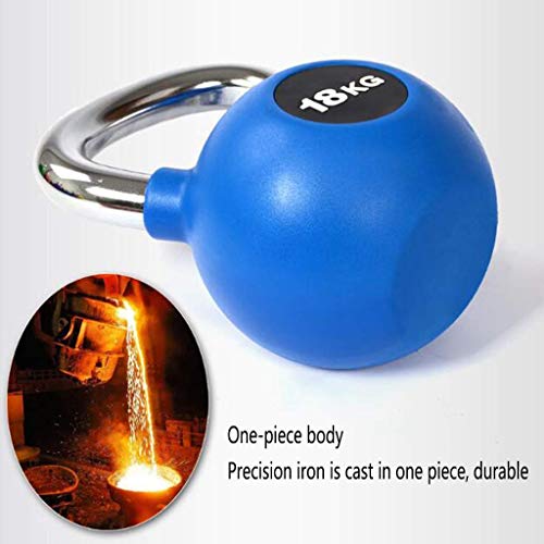 DSHUJC Kettlebells Paquete Individual, Peso único, diseño de Mango de Acero Inoxidable Gimnasio en casa para Entrenamiento de Fuerza