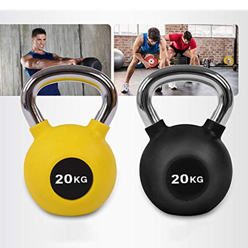 DSHUJC Kettlebells Paquete Individual, Peso único, diseño de Mango de Acero Inoxidable Gimnasio en casa para Entrenamiento de Fuerza