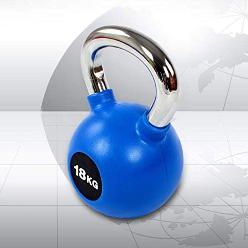 DSHUJC Kettlebells Paquete Individual, Peso único, diseño de Mango de Acero Inoxidable Gimnasio en casa para Entrenamiento de Fuerza