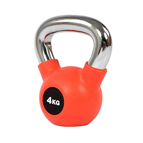 DSHUJC Paquete Individual de Kettlebells, Peso único, diseño de Mango de Acero Inoxidable Gimnasio en casa para Entrenamiento de Fuerza, A-