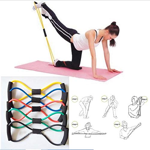 Ducomi Banda de Resistencia Elástica con Asas para Mujer y Hombre - Entrenamiento Funcional de Piernas, Glúteos y Brazos - Elástico para Deporte, Fitness, Crossfit, Gimnasio en Casa, Pilates, Yoga