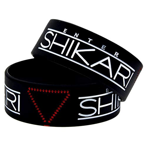 DuDuDu Silicona a Mano Pulsera con Logo Enter Shikari 1 Pulgada Regalo Creativo Recuerdo Conjunto de Piezas Birthday Gift