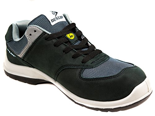 Dunlop Flying Arrow | Zapatos de Seguridad | Calzado de Trabajo S3 | con Puntera | Ligero y Transpirable | Nero | Talla 43