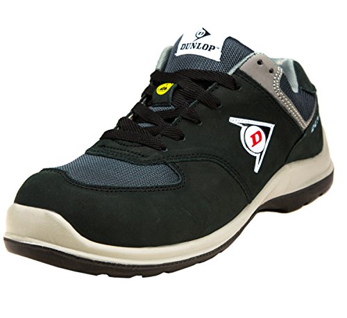Dunlop Flying Arrow | Zapatos de Seguridad | Calzado de Trabajo S3 | con Puntera | Ligero y Transpirable | Nero | Talla 43