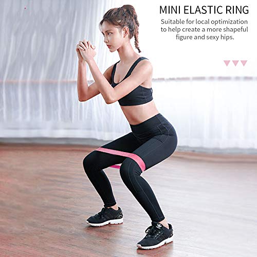 duoledaeu Bandas Elasticas Fitness, Bandas de Resistencia con 5 Niveles Ejercicios en Piernas, Elastica Fitness Bandas Musculacion Bandas Goma Cintas para Yoga, Pilates, Fuerza, Estiramientos