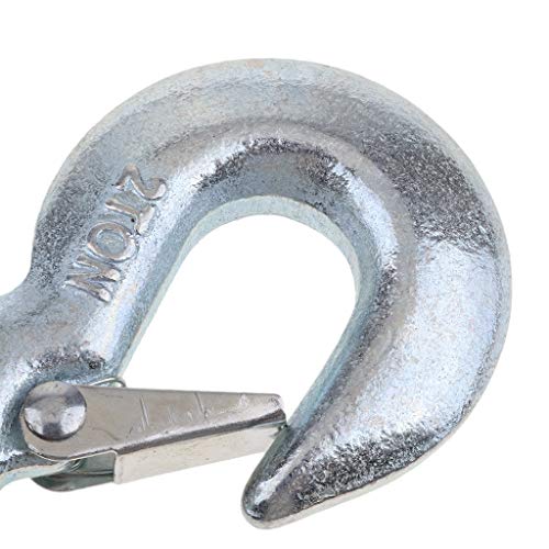 Durable Clevis Grab Hook With Safety Latch For Lifting, Utv/Atv Winch Cable