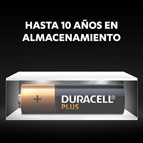 Duracell Plus AA - Pilas Alcalinas paquete de 12, 1.5 Voltios LR06 MX1500