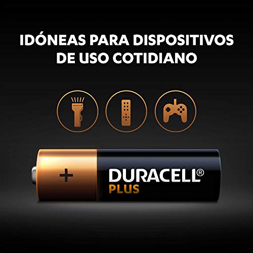 Duracell Plus AA - Pilas Alcalinas paquete de 12, 1.5 Voltios LR06 MX1500