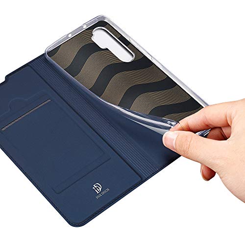 DUX DUCIS Funda Xiaomi Mi Note 10 Lite, PU Cuero Flip Carcasa Fundas Móvil de Tapa Libro para Xiaomi Mi Note 10 Lite (Azul Marino)