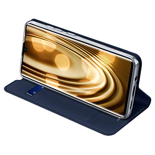 DUX DUCIS Funda Xiaomi Mi Note 10 Lite, PU Cuero Flip Carcasa Fundas Móvil de Tapa Libro para Xiaomi Mi Note 10 Lite (Azul Marino)