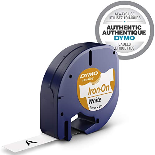 Dymo 18768 - Cinta , 12 mm x 2 m, color negro y blanco