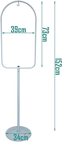 DZL- Pie de Gancho para Colgar la Jaula Soporte para Jaula de Pájaros Loro pies Jaula Regulable 150 cm (Modo1)