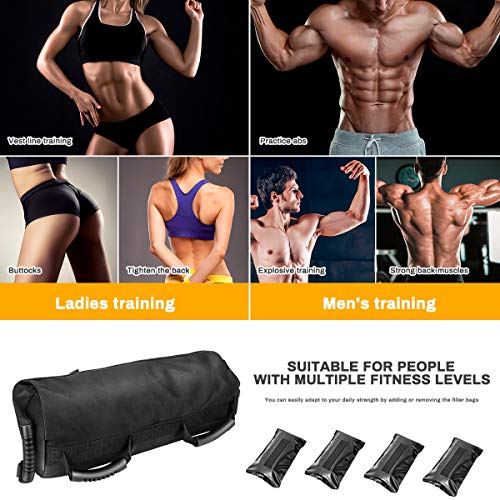 E-More Sacos de Arena Entrenamiento Pesado Sacos de Arena Ejercicio Sacos de Arena Bolsas con Pesas para Gimnasio en Casa Y Entrenamiento Cruzado