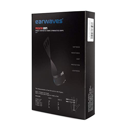 Earwaves ® Predator Grips 2 & 3 Agujeros - Calleras Crossfit para Hombre y Mujer. Ideales para Gimnásticos, Calistenia, Dominadas, Pull ups, Muscle ups, Barra, Anillas, etc.