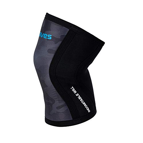 Earwaves ® Shield Knee Sleeve - Rodillera 5mm de neopreno para CrossFit, Weightlifting, Powerlifting, Lunges, Halterofilia. (1 unidad)