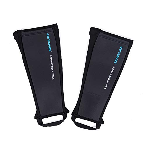 Earwaves ® Ungraze Shin Guards - Par de espinilleras de neopreno de 5mm para CrossFit, Box Jumps, Rope Climbs, Halterofilia, Cleans, Snatches.