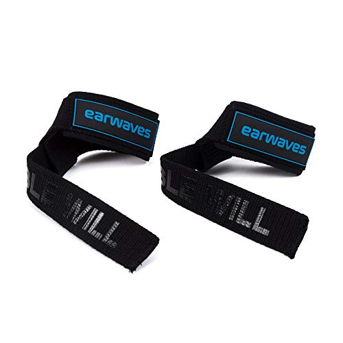 Earwaves ® X-Raisers Straps - Correas de Levantamiento para Halterofilia con protección de Neopreno y Gel para Las muñecas